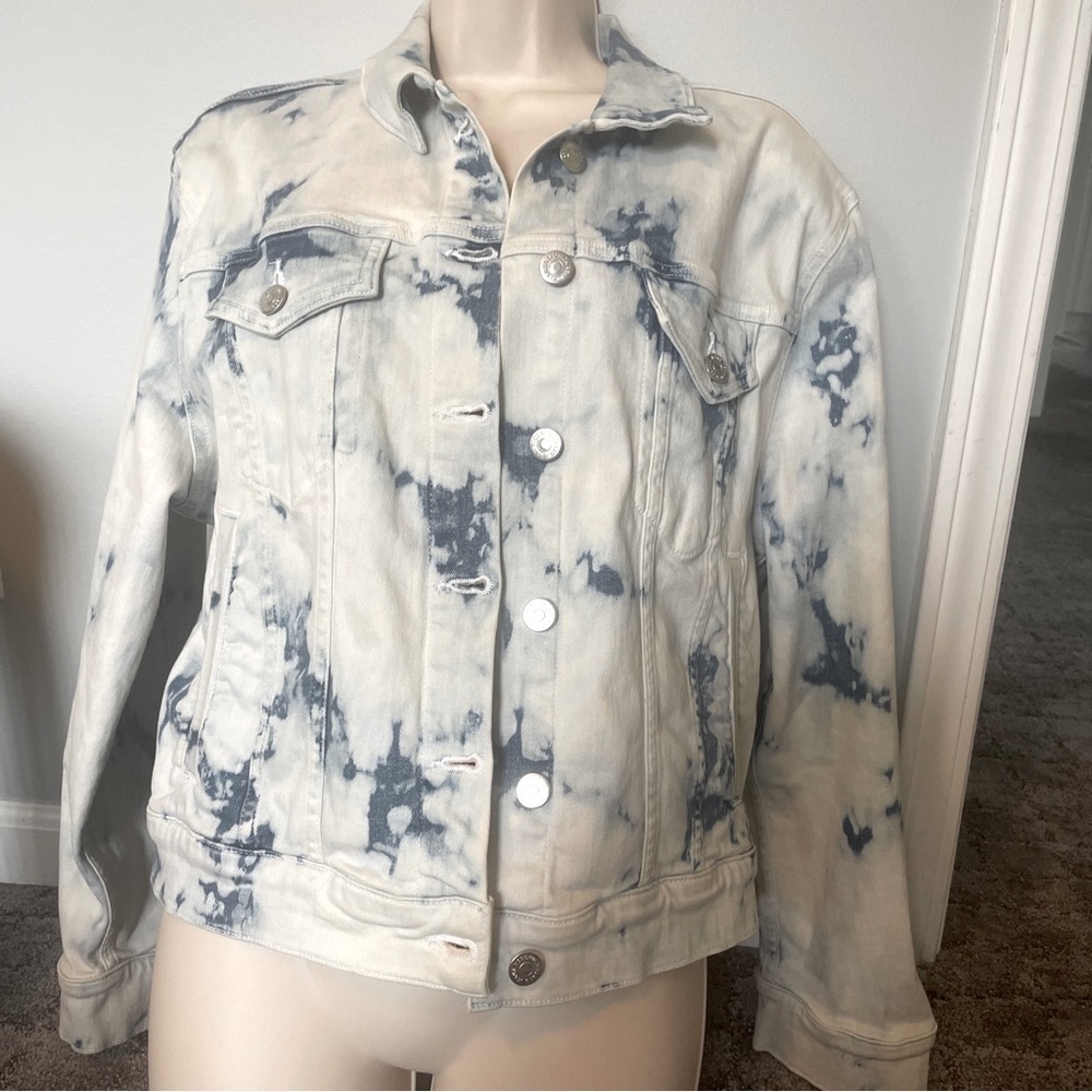Veronica Beard tie dyed denimjean‎ jacket L